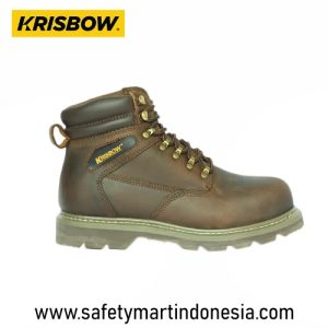 safety shoes krisbow vulcan brown